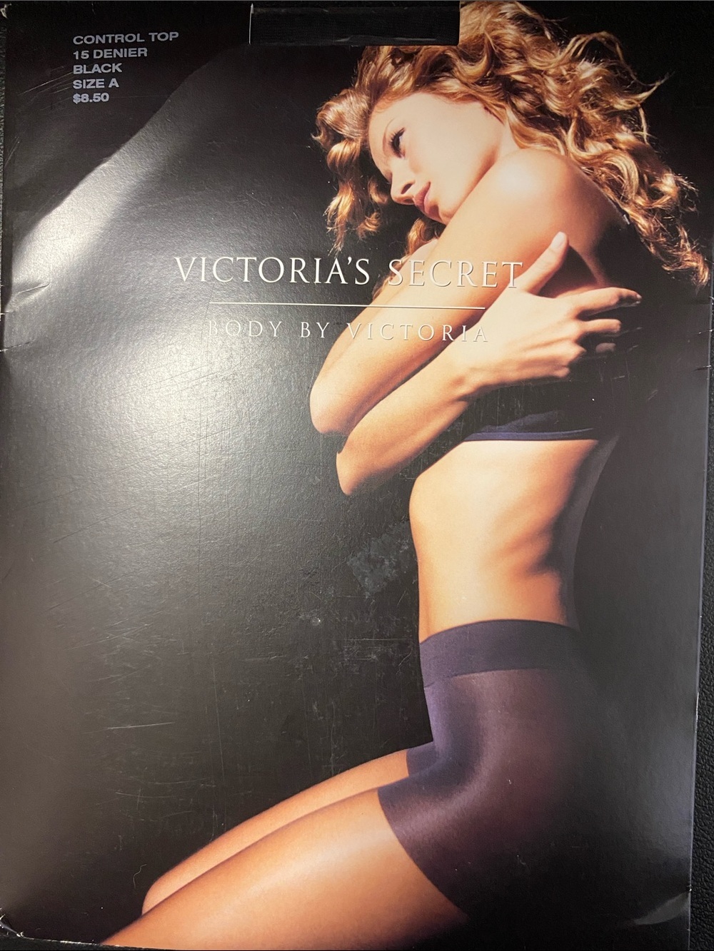 🆕 Victoria's Secret • Black • Sheer • Control Top Tights • Size A